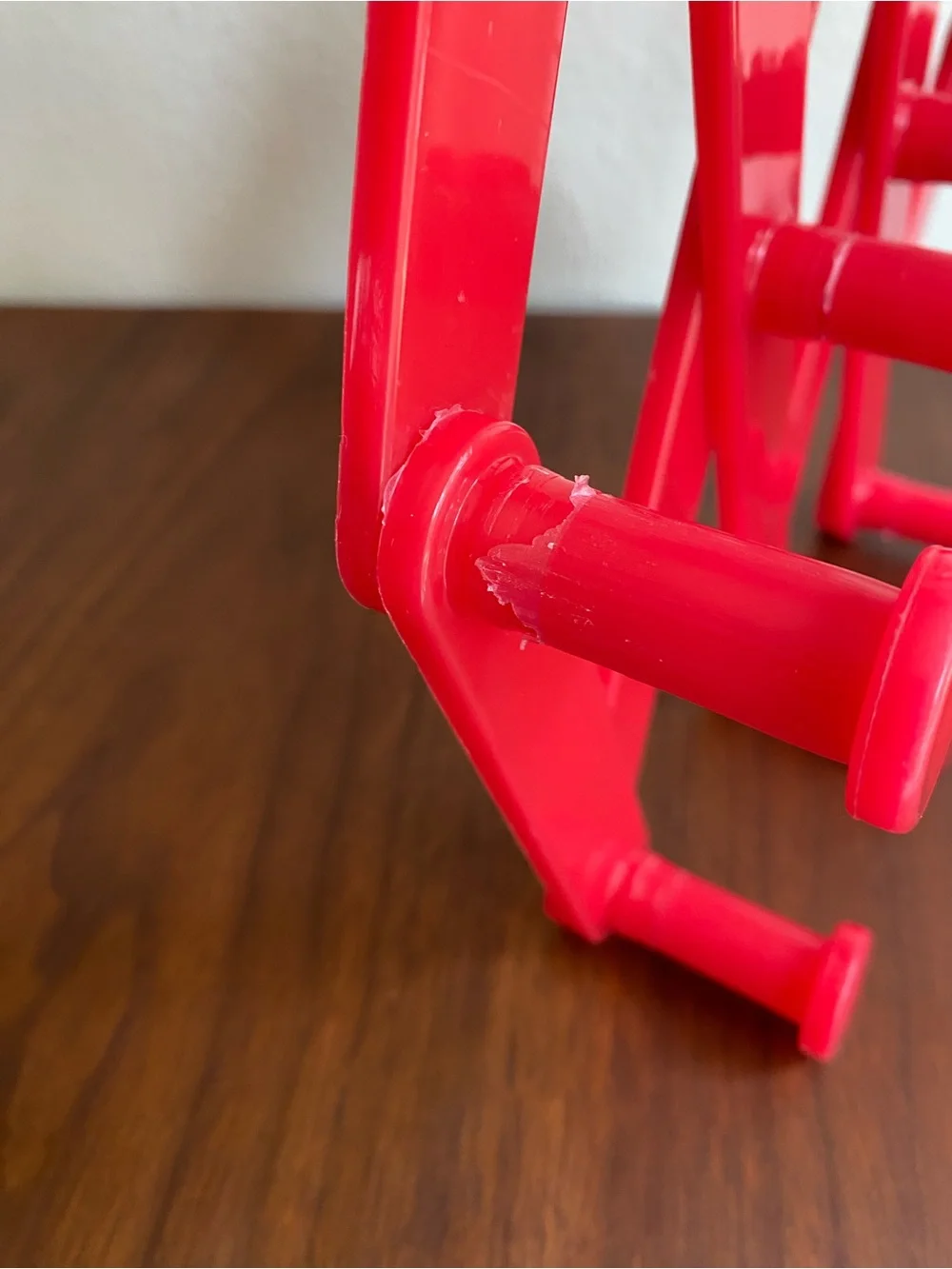 Vintage Plastic Accordion Expandable Wall Rack